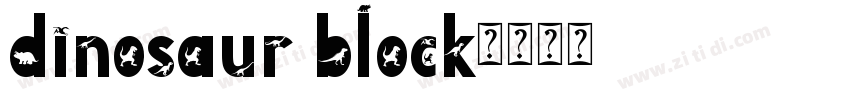 dinosaur block字体转换